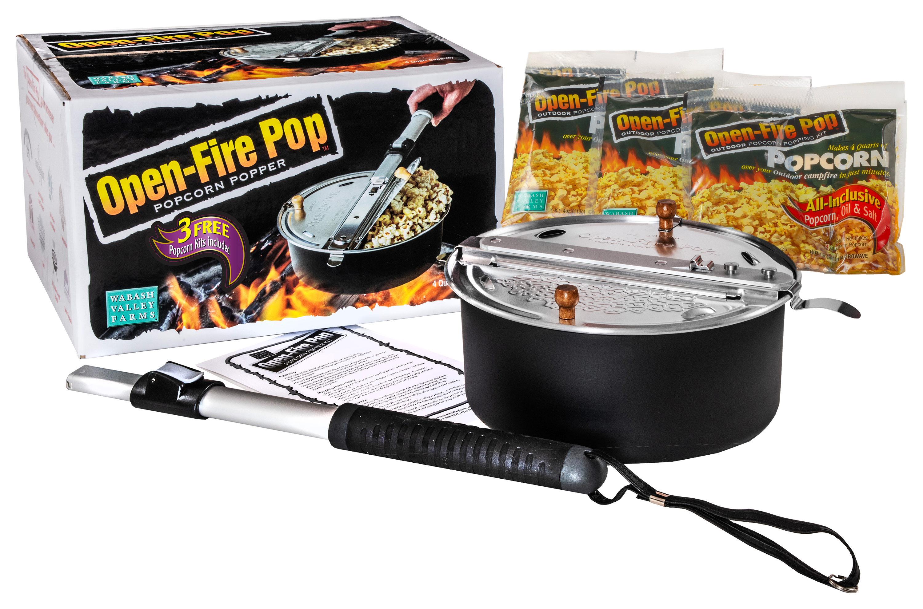 Wabash Valley Farms OpenFire Pop Popcorn Popper Kit Cabela's